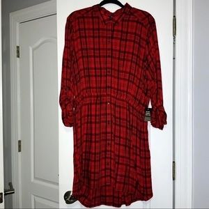 NWT Women’s XL Express Red and Black Dress